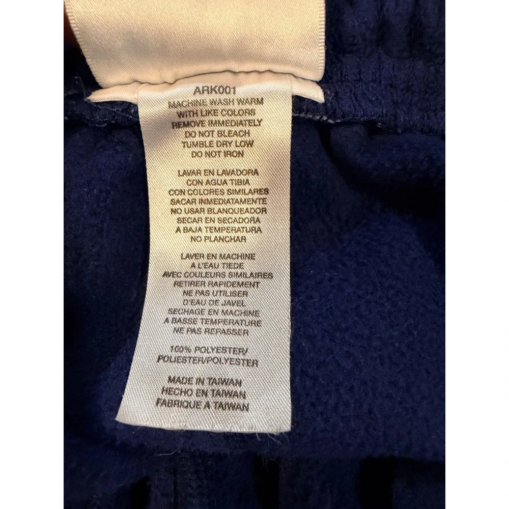 Adidas Vintage Fleece Sweatpants Royal Blue 3 Stripe Joggers ARK001 Small - Picture 5 of 6